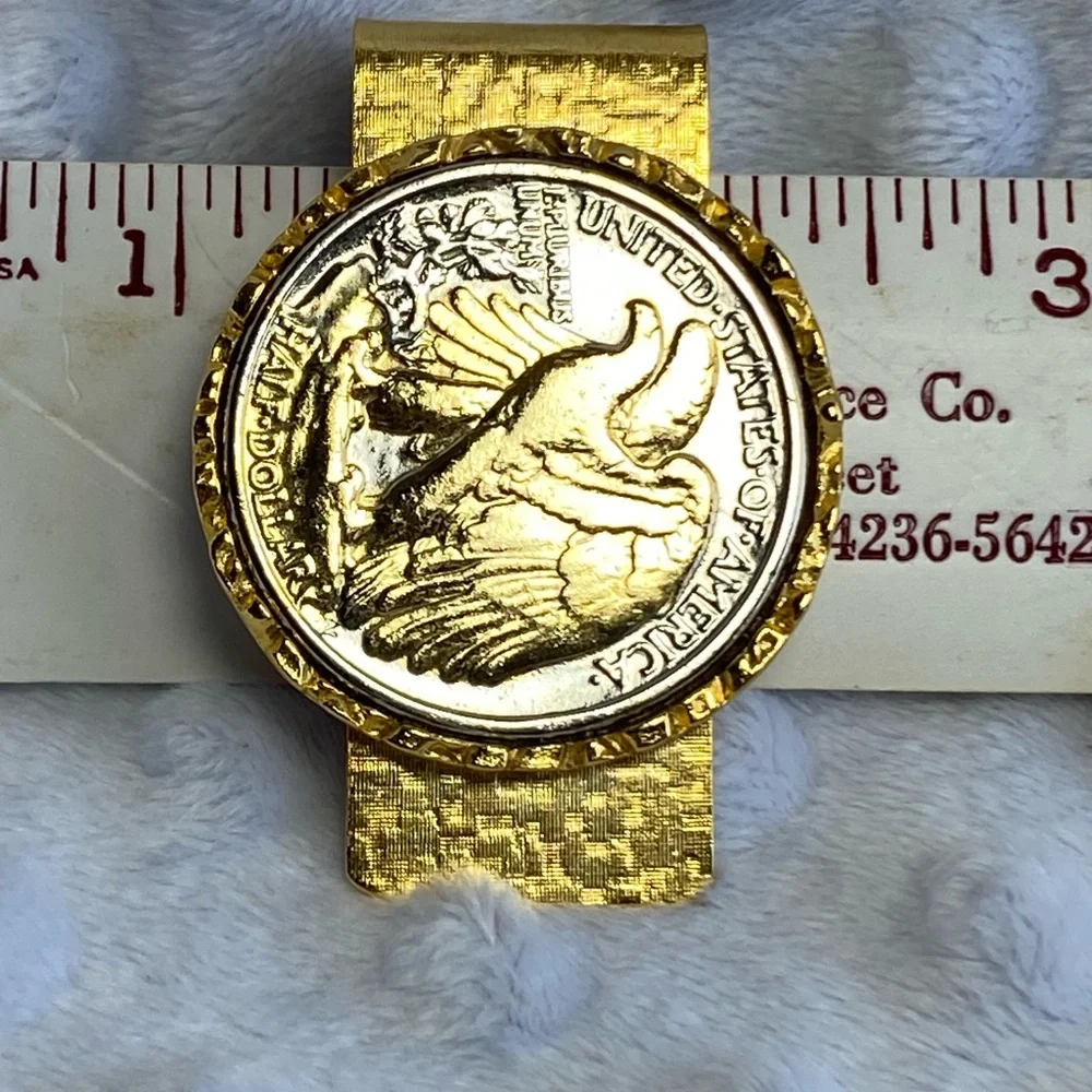 Walking Liberty Half Dollar Coin Money / Credit Card Clip